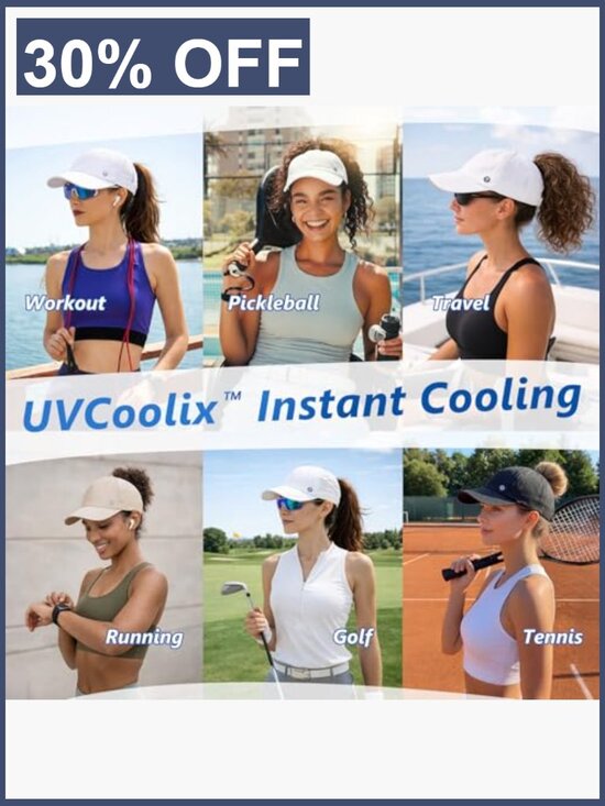 Cooling High Ponytail Sports Hat for Women Breathable UPF 50+ Foldable main image 4